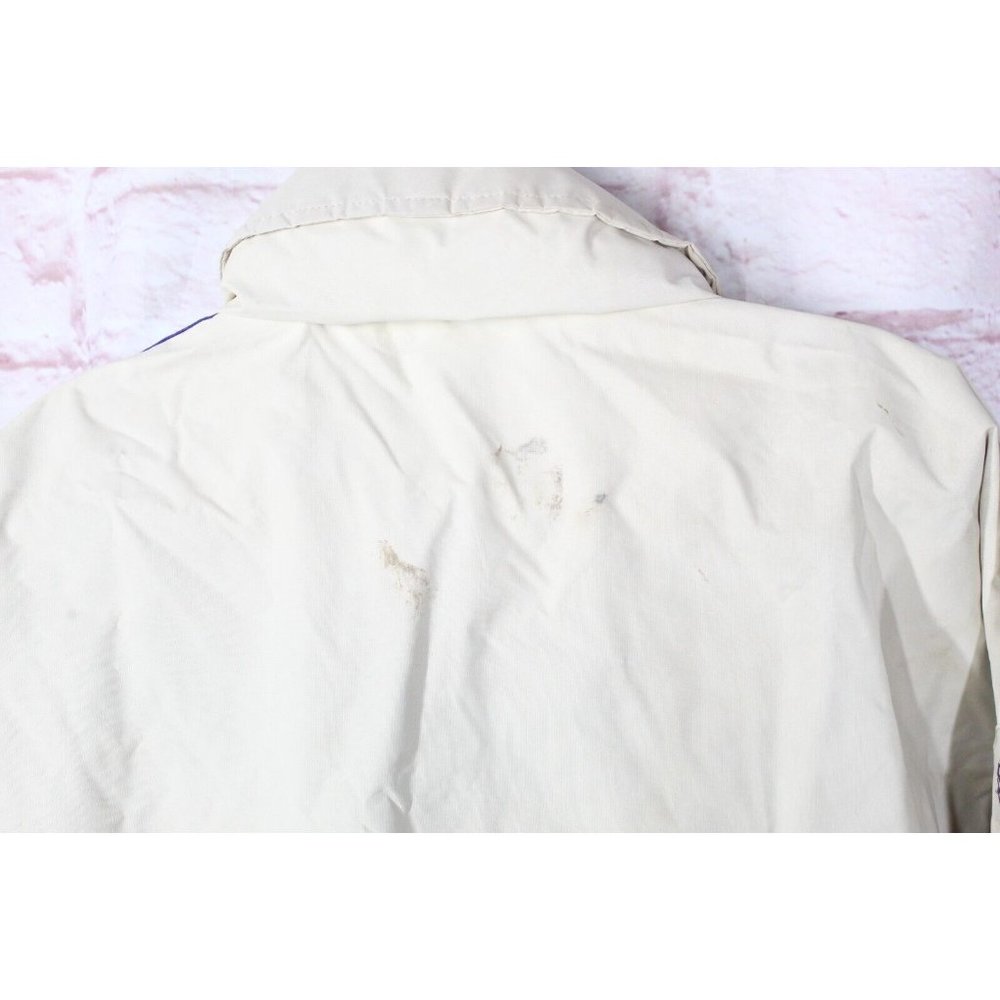 Vintage 80s Henri Lloyd Natique Sailing Multicolor Full Zip Rain Work Jacket M - Picture 11 of 11